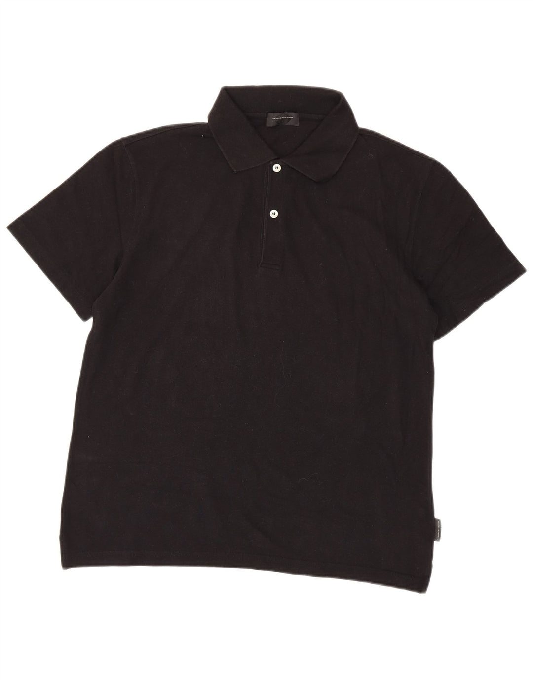 Męska koszulka polo Sergio Tacchini IT 50, średnia czarna bawełna