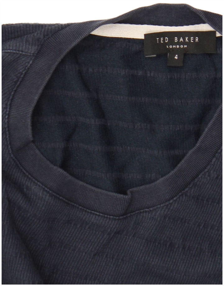 Męska koszulka Ted Baker, rozmiar 4, duża, granatowa, bawełniana
