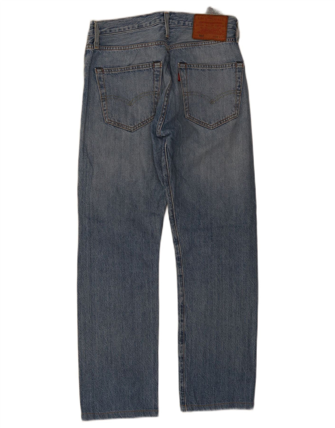 Damskie dżinsy Levi's 501 Straight W28 L27 Niebieskie bawełniane