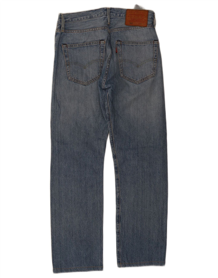 Damskie dżinsy Levi's 501 Straight W28 L27 Niebieskie bawełniane