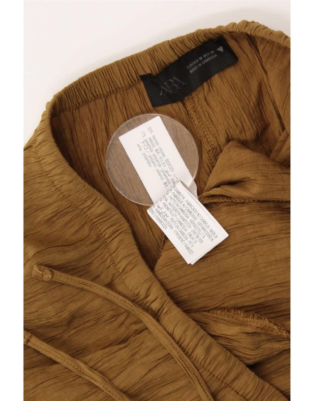 Spódnica damska Zara Maxi Medium W28 Beżowa Wiskoza