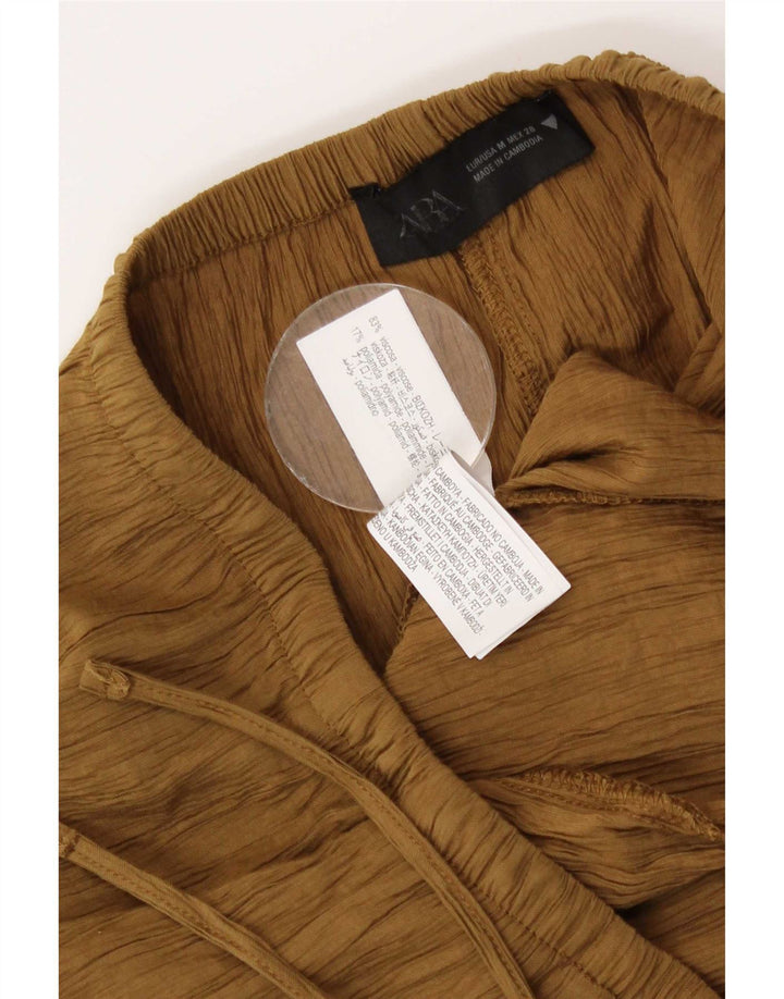 Spódnica damska Zara Maxi Medium W28 Beżowa Wiskoza