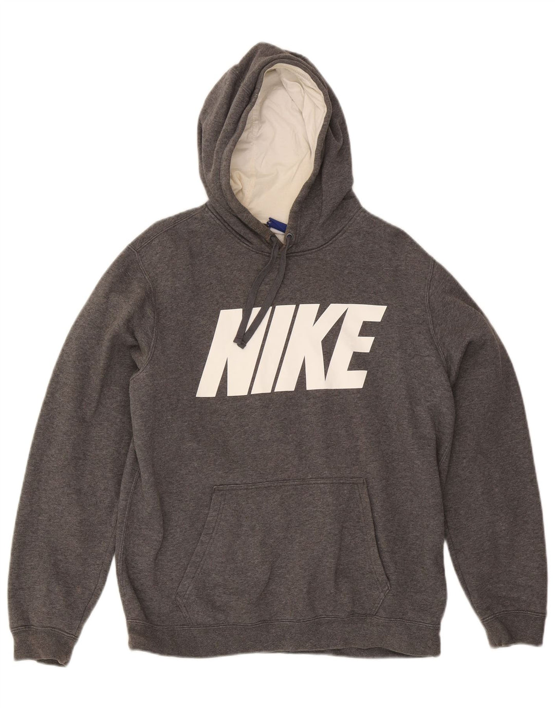 Męski sweter z kapturem Nike Graphic, średnioszary, bawełniany