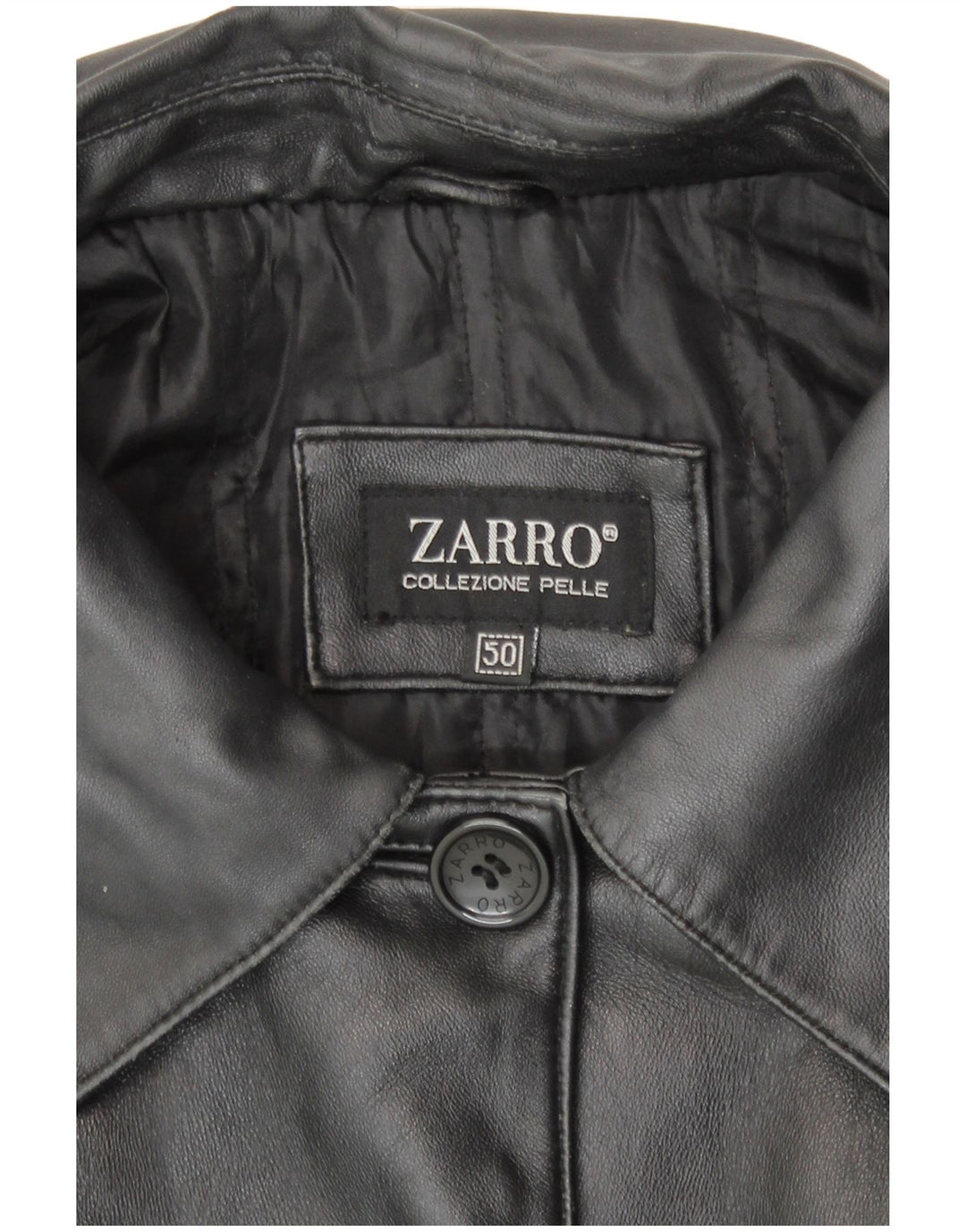Damski płaszcz skórzany Zarro IT 50 XL Czarna skóra