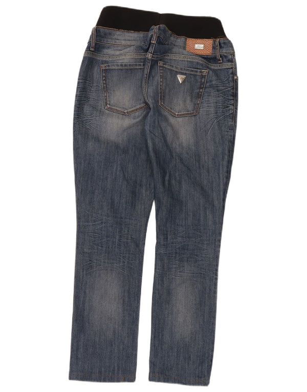 Damskie jeansy Guess Straight W24 L28 w kolorze niebieskim