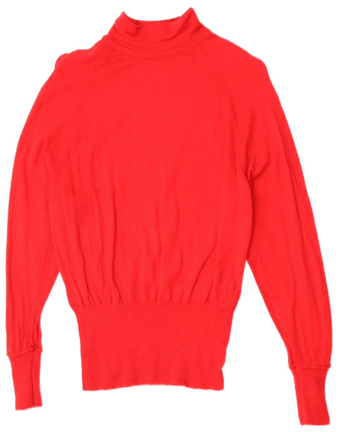 MARKS & SPENCER Damski sweter z golfem UK 12, średni czerwony