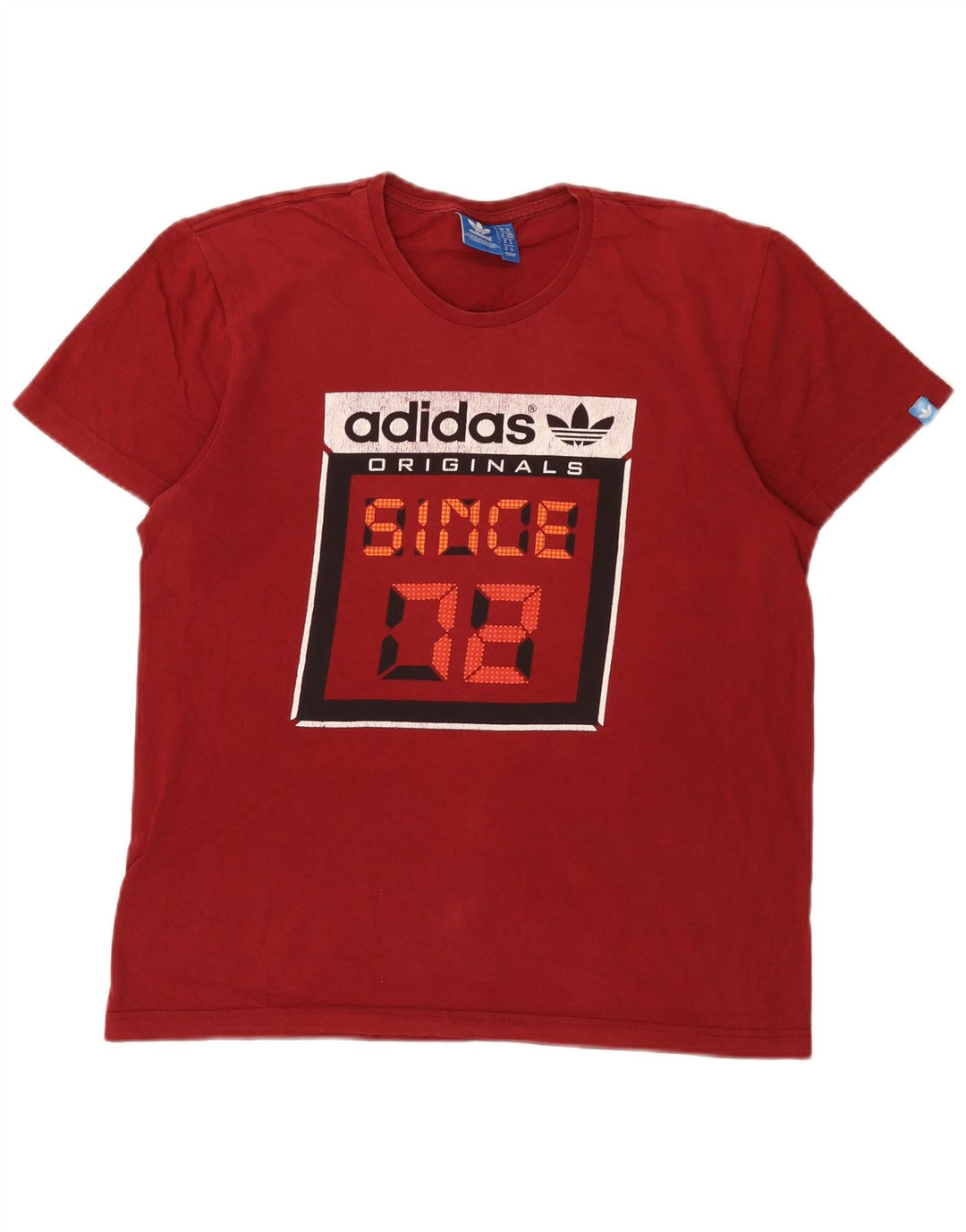 Męska koszulka graficzna Adidas Top Medium Burgund