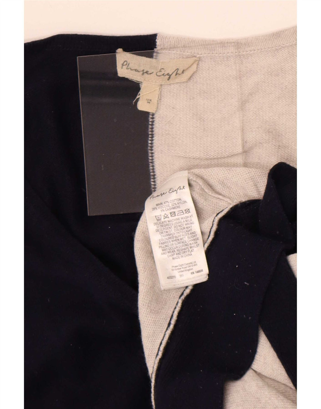 Damski sweter oversize Phase Eight UK 14, średni granat