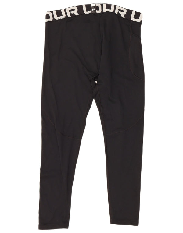 Męskie legginsy z grafiką UNDER ARMOUR 2XL, czarny poliester