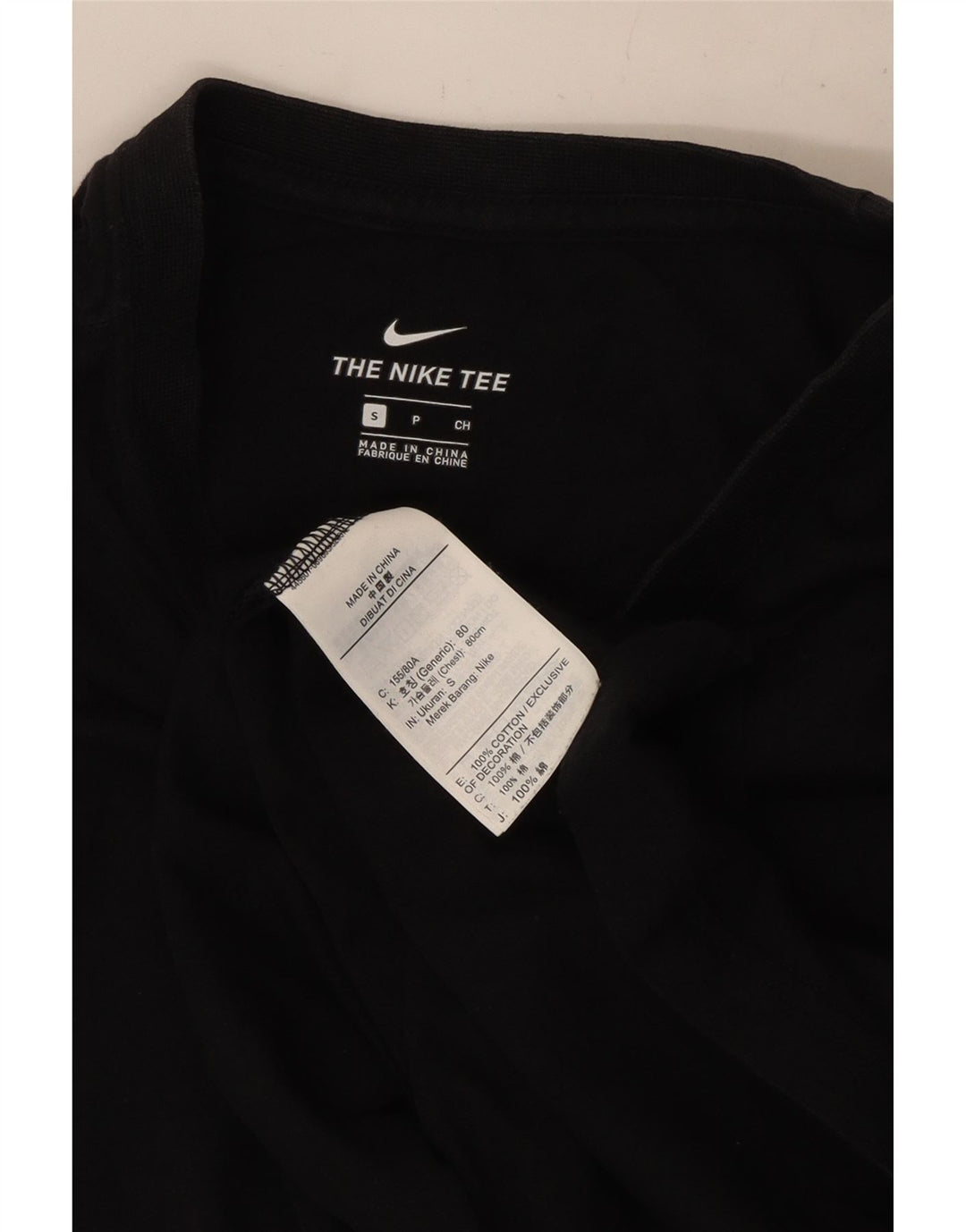Męski T-shirt z grafiką Nike, mały, czarny, bawełniany