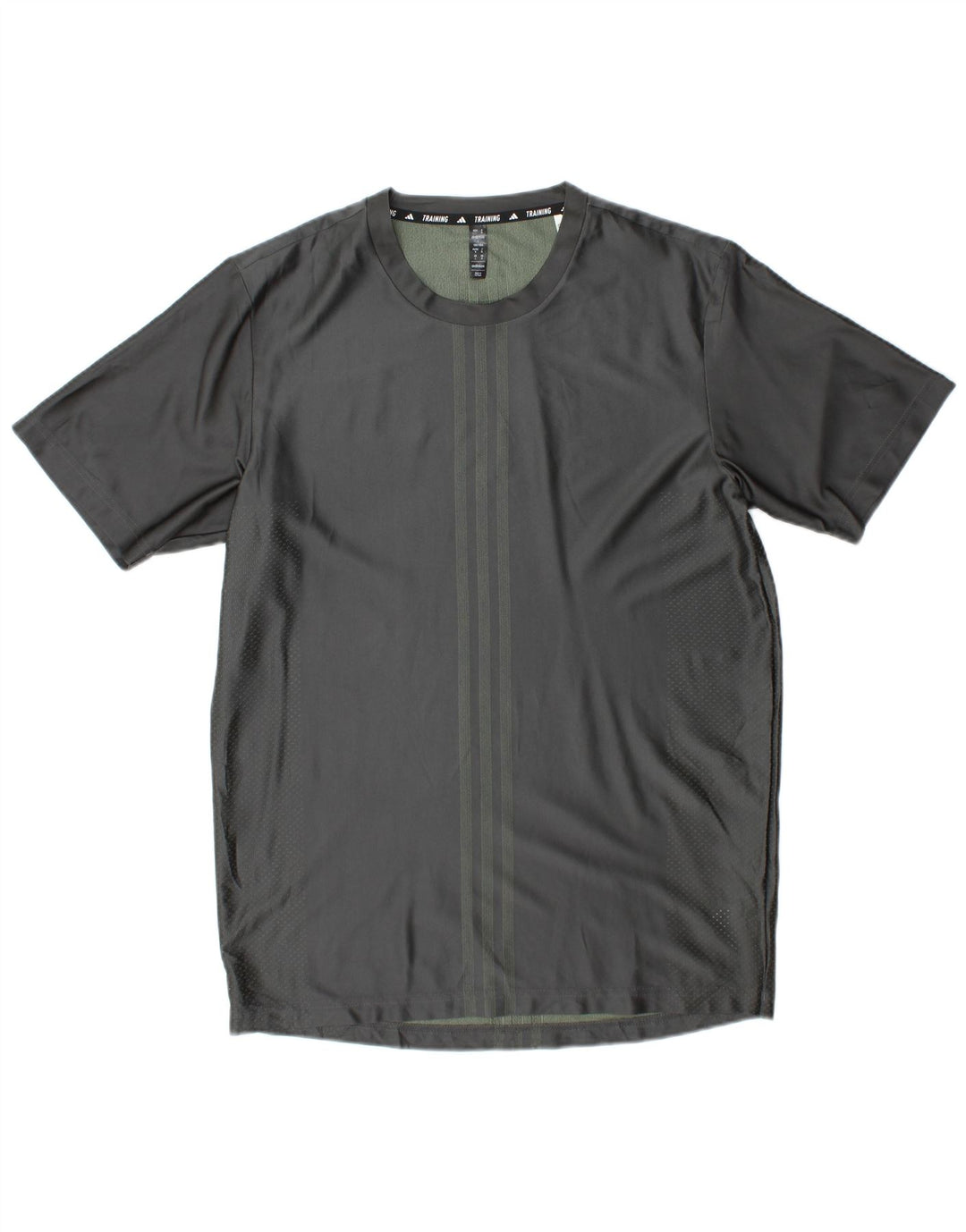 Męska koszulka Adidas Aeroready Top z szarego poliestru w paski