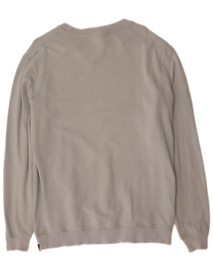 TRUE RELIGION Mens Sweatshirt Jumper Medium Grey Cotton