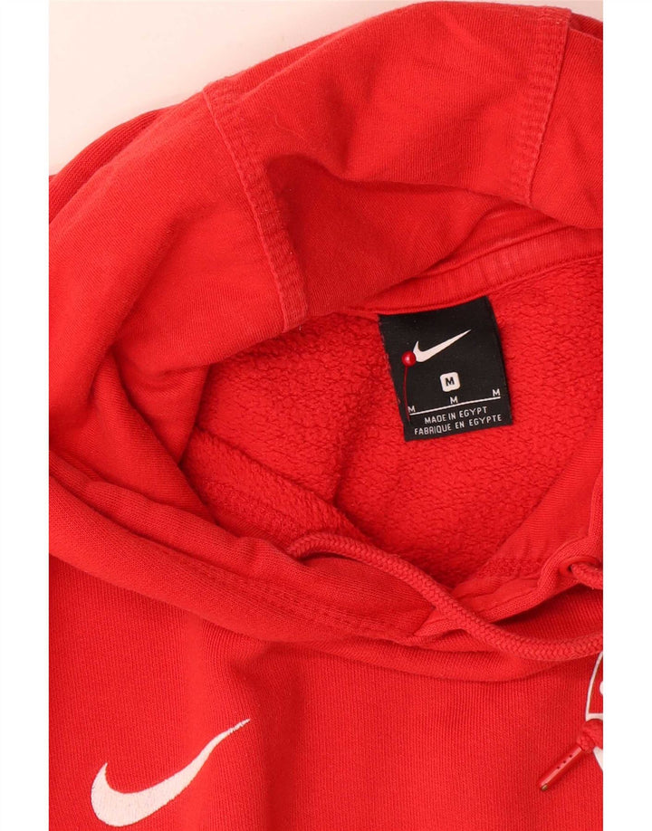 Męski sweter z kapturem Nike Graphic, średnio czerwony, bawełniany