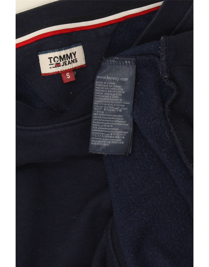 Damska bluza oversize Tommy Hilfiger UK 10, mała, granatowa
