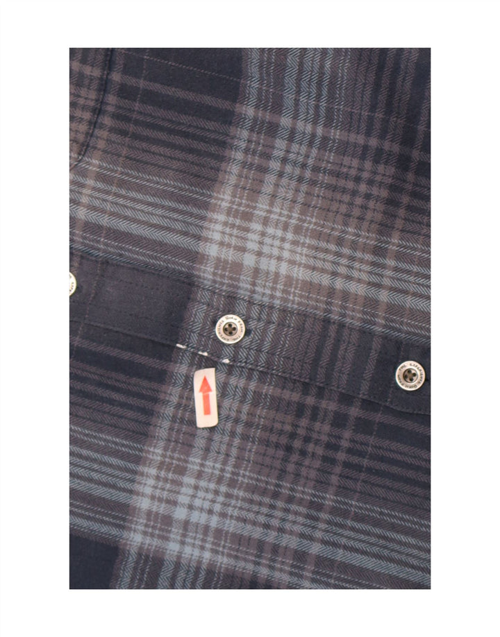 Prana Męska koszula flanelowa drwal XS w niebieską kratkę