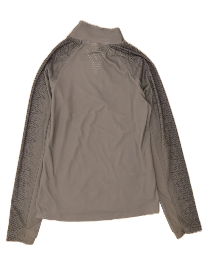 UMBRO Mens Zip Neck Pullover Tracksuit Top Small Grey Polyester Vintage Umbro and Second-Hand Umbro from Messina Hembry 