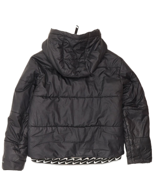 Damska wyściełana kurtka z kapturem NIKE Therma-Fit UK 14, średnia czarna