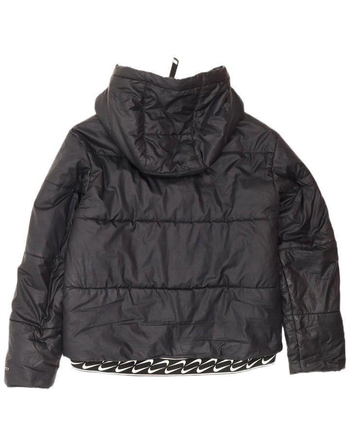 Damska wyściełana kurtka z kapturem NIKE Therma-Fit UK 14, średnia czarna