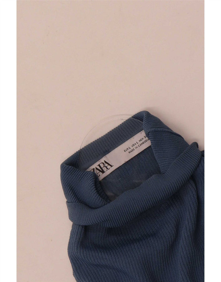 Damski top na jedno ramię Zara UK 14 Large Blue