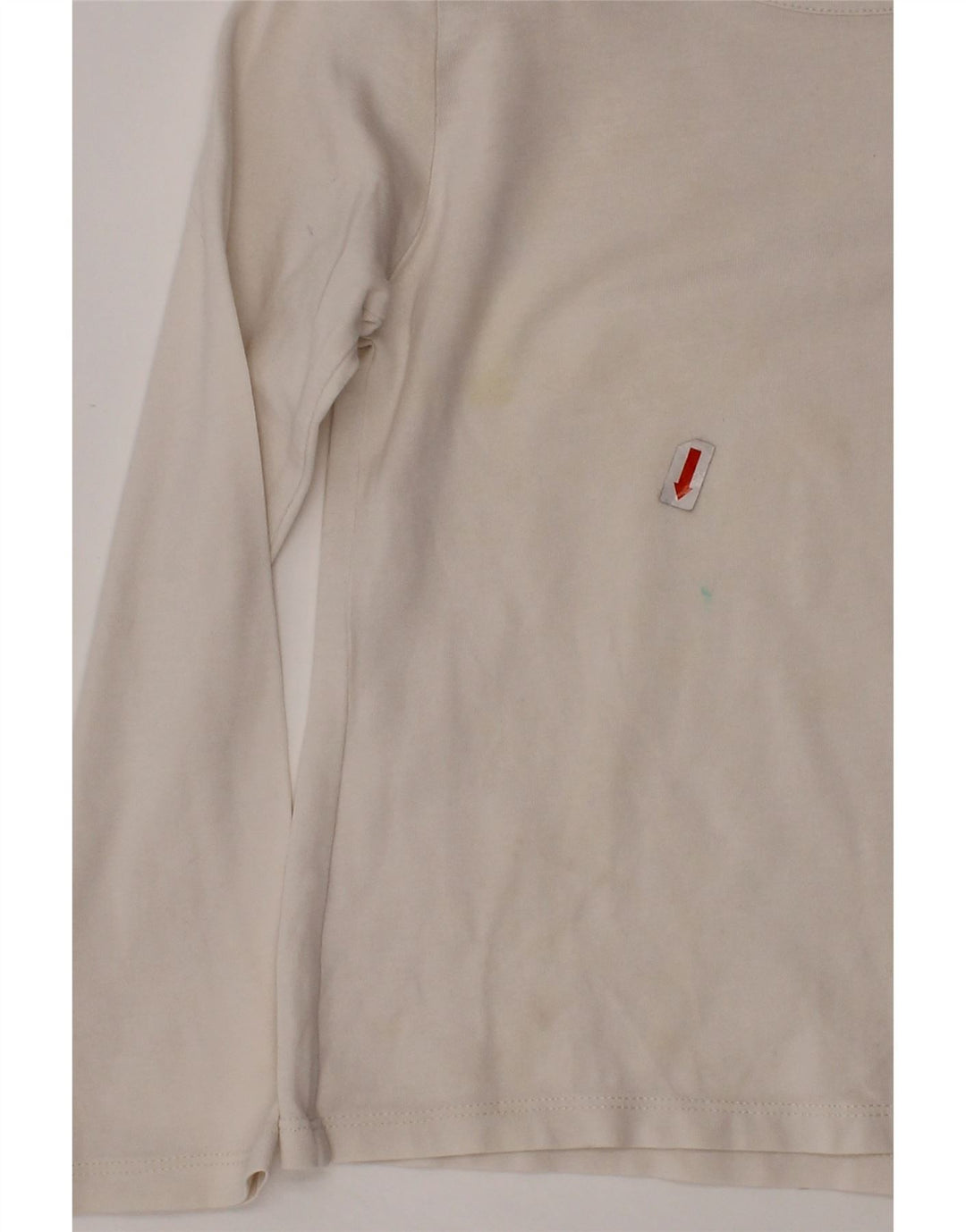 Top dziewczęcy BURBERRY z długim rękawem, 5-6 lat, w białą kratkę