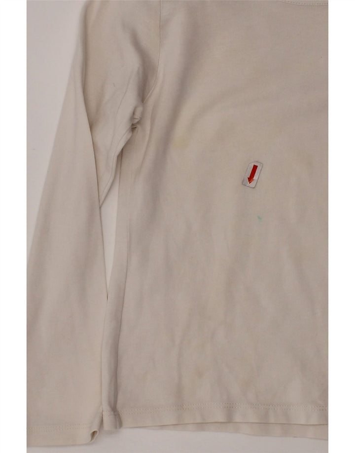 Top dziewczęcy BURBERRY z długim rękawem, 5-6 lat, w białą kratkę