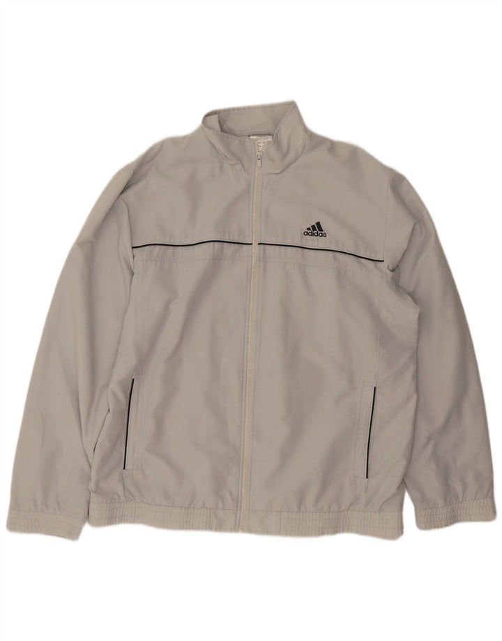 Męska kurtka dresowa Adidas UK 46/48 XL Szary poliester