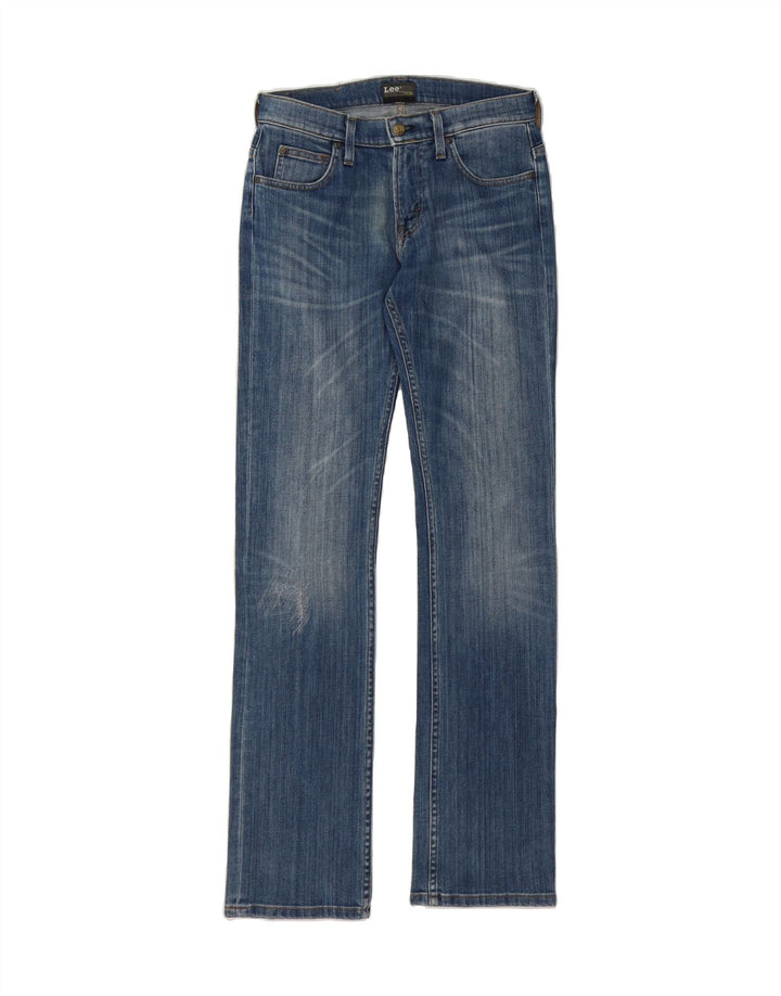 LEE Womens Knox Zip Straight Jeans W30 L34 Blue Cotton Vintage Lee and Second-Hand Lee from Messina Hembry 