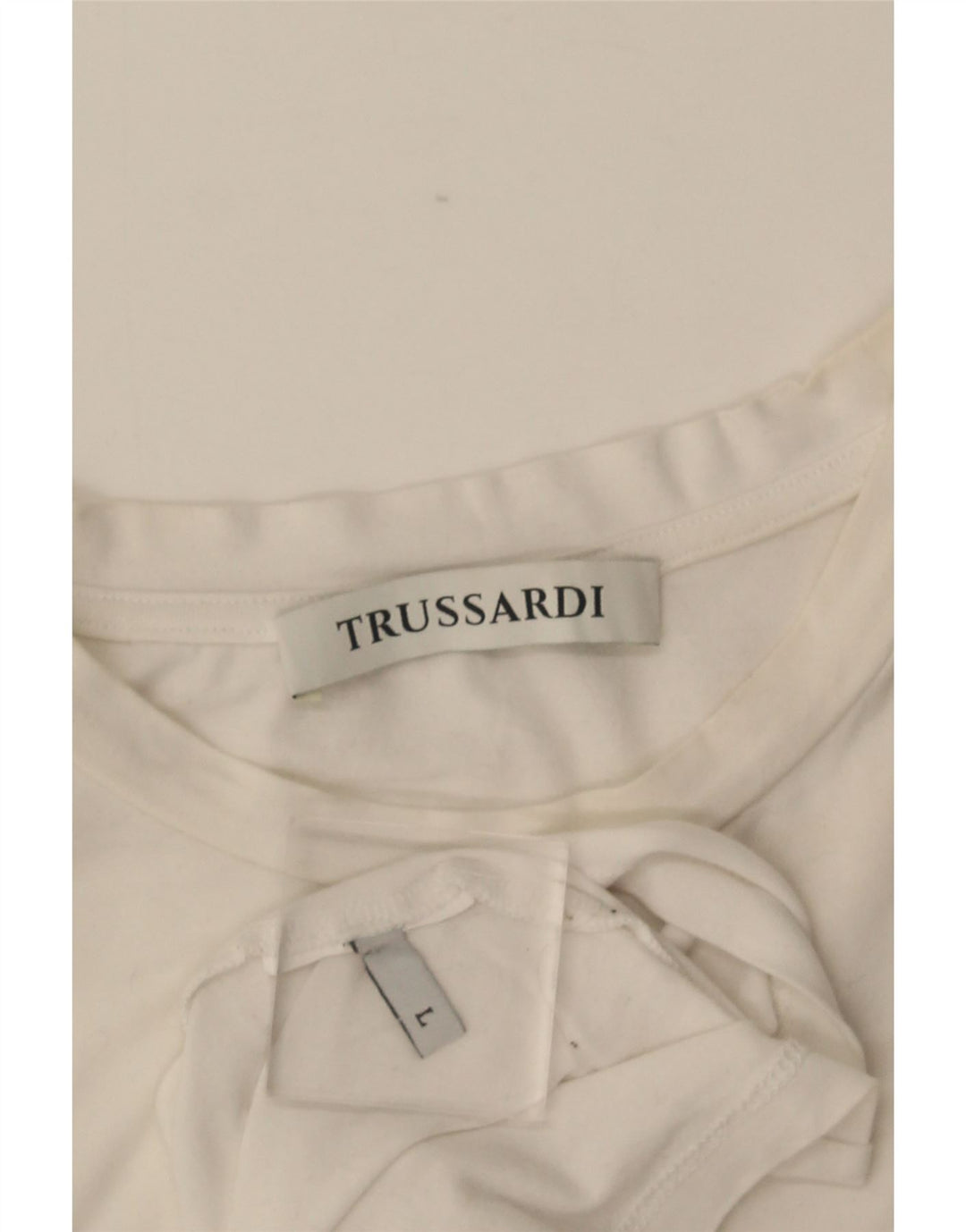 T-shirt damski Trussardi Top UK 14, duży, biały