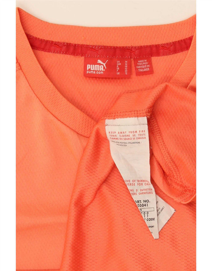 T-shirt damski Puma Top UK 12 Średni pomarańczowy poliester