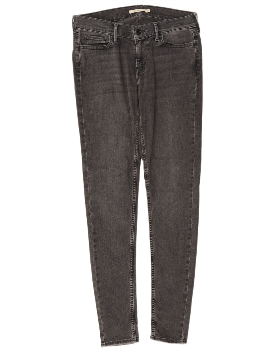 Damskie jeansy Levi's 710 Super Skinny W29 L32 Szara bawełna