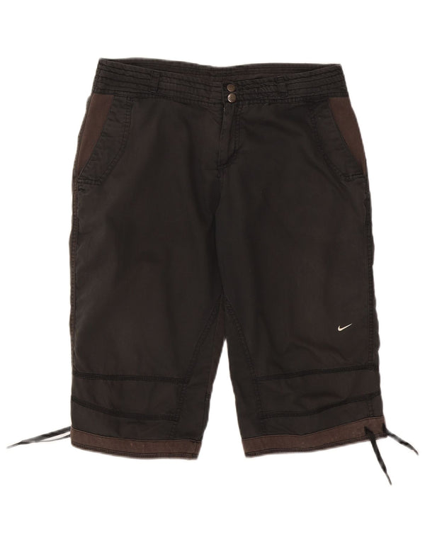 Damskie spodenki Nike Graphic Chino UK 12 Medium W30 Czarna bawełna z blokami kolorów