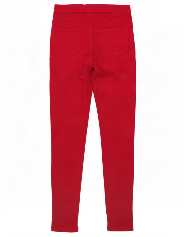 Marks & Spencer Damskie jeansy Jegging UK 12 Medium W30 L28 Czerwona bawełna