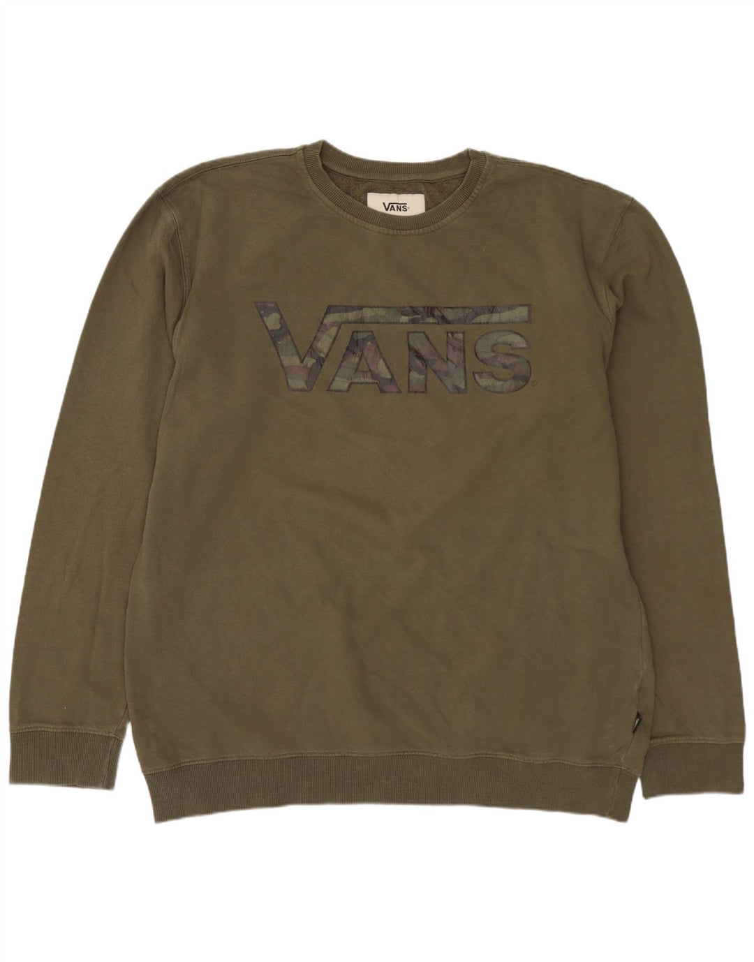 Męski sweter z grafiką VANS XL, bawełniany khaki