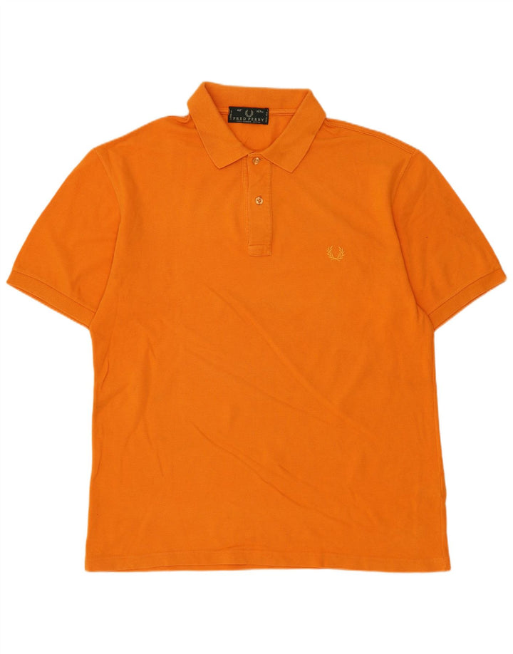 Męska koszulka polo Fred Perry, średnia, pomarańczowa, klasyczna bawełna