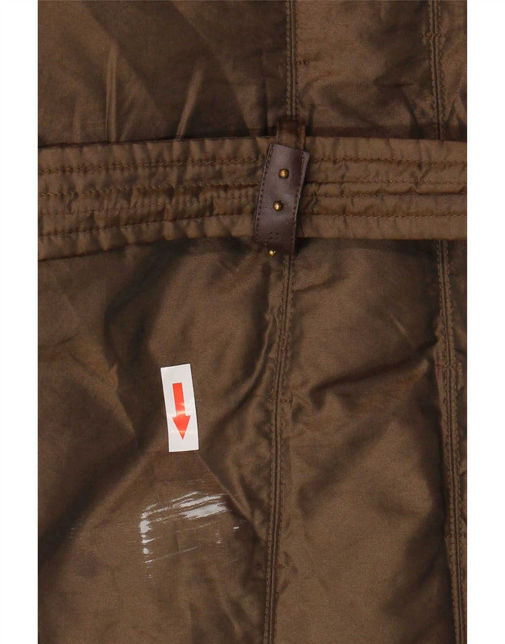 Damska ocieplana kurtka Trussardi Jeans IT 46, duża, khaki, poliamid