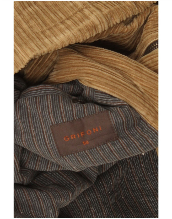 Męska kurtka sztruksowa Grifoni IT 50 duża beżowa