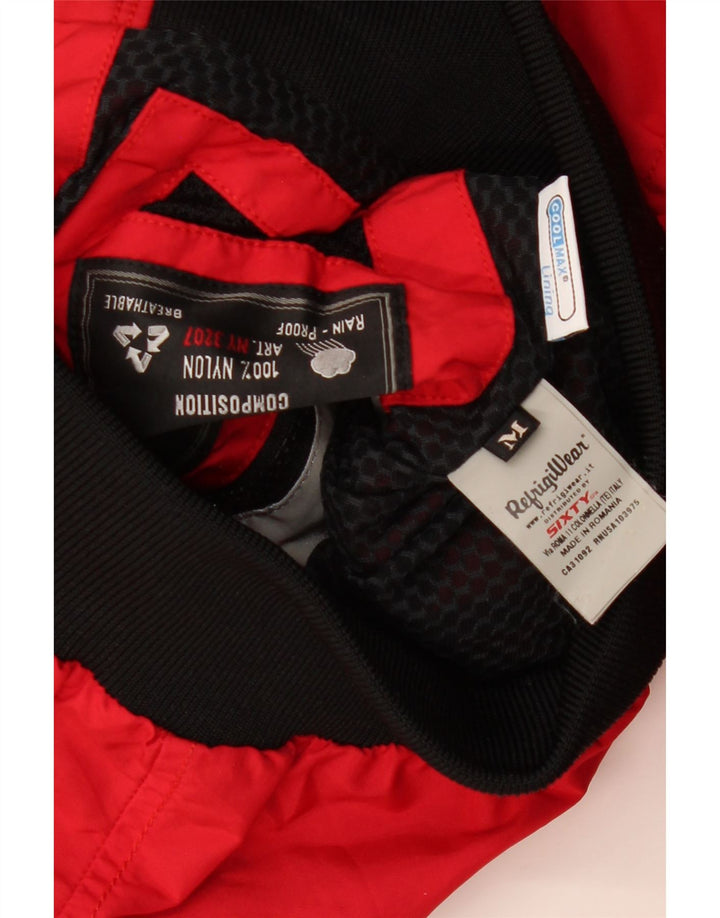 REFRIGIWEAR Damska kurtka bomber z kapturem UK 12, średni czerwony poliamid