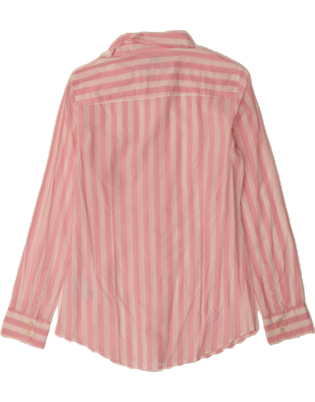 J. CREW Womens Shirt UK 10 Small Pink Striped Cotton Vintage J. Crew and Second-Hand J. Crew from Messina Hembry 