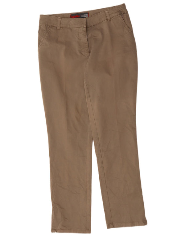 Spodnie damskie Slam Slim Chino IT 42 Medium W27 L28 Brązowa bawełna