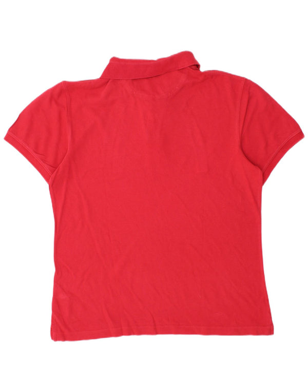 Męska koszulka polo Timberland Slim Fit, duża, czerwona, bawełniana