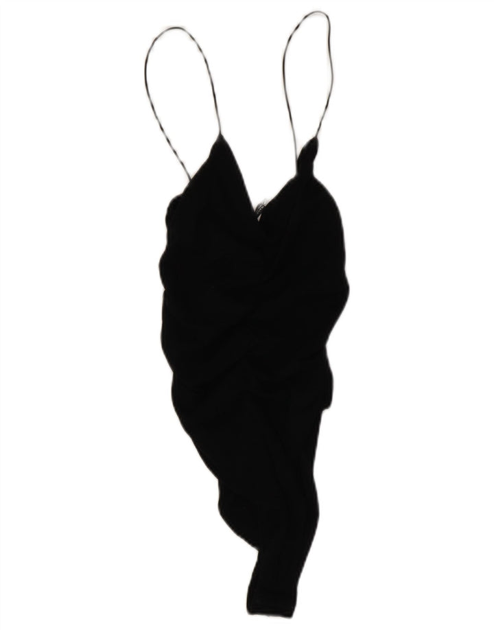 Damska sukienka mini na ramiączkach Zara UK 12, średnia czarna