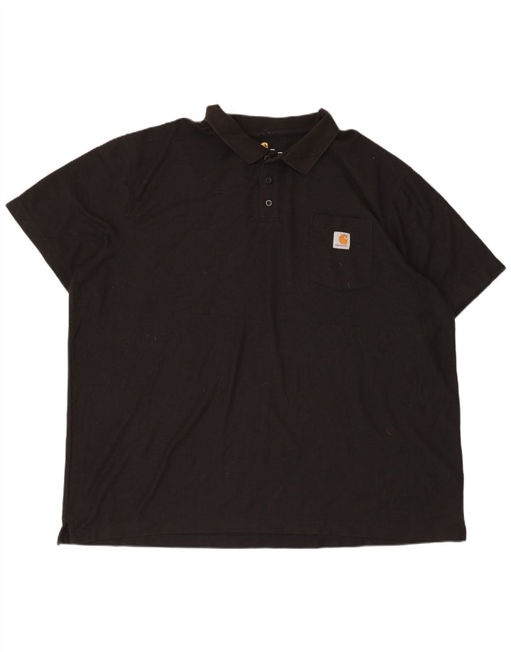 Męska koszulka polo CARHARTT Original Fit 3XL, czarny poliester