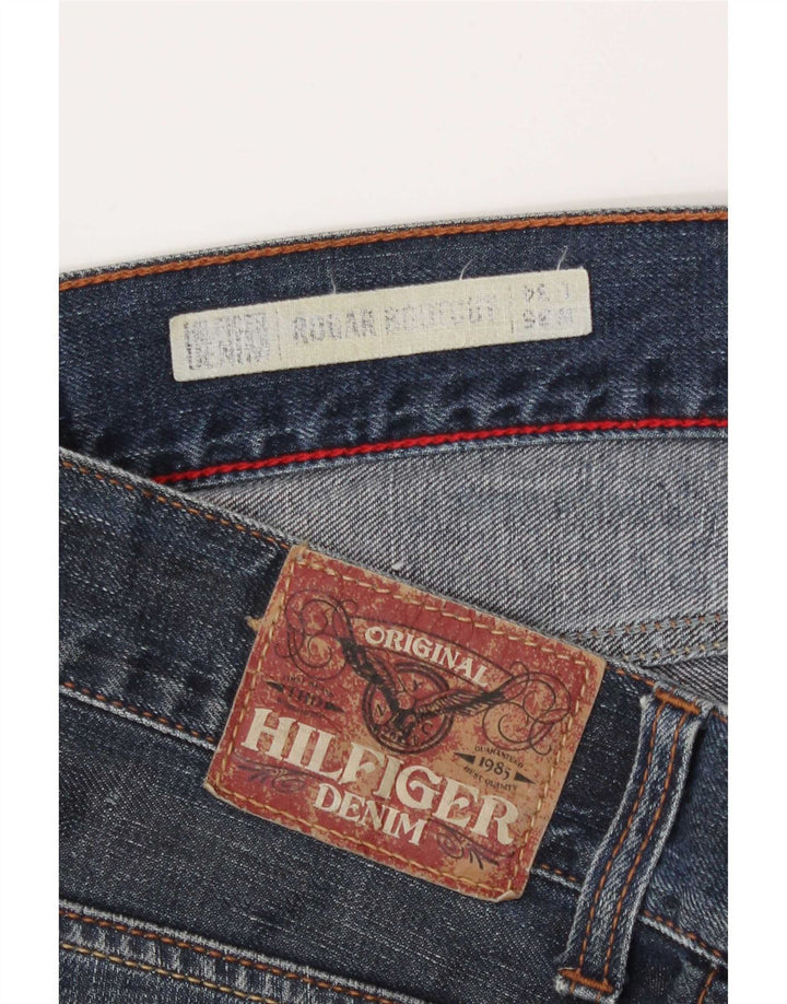 Męskie dżinsy Bootcut Tommy Hilfiger o regularnym kroju W36 L34 Niebieska bawełna