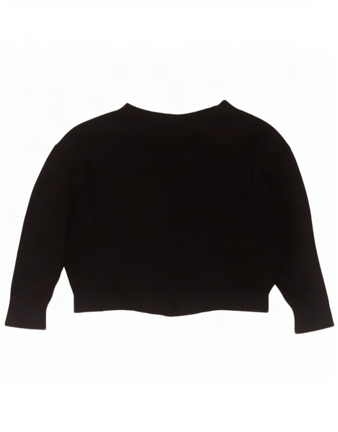 Damski sweter oversize z dekoltem w łódkę Zara UK 14 Średni czarny wiskoza