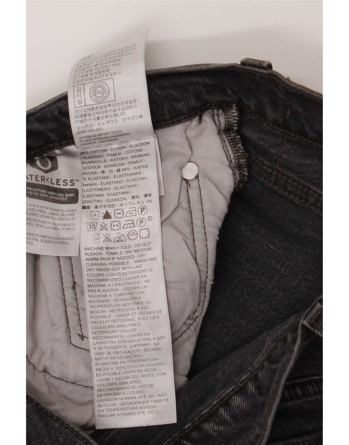 Damskie jeansy Levi's 501 Straight W27 L28 Szara bawełna