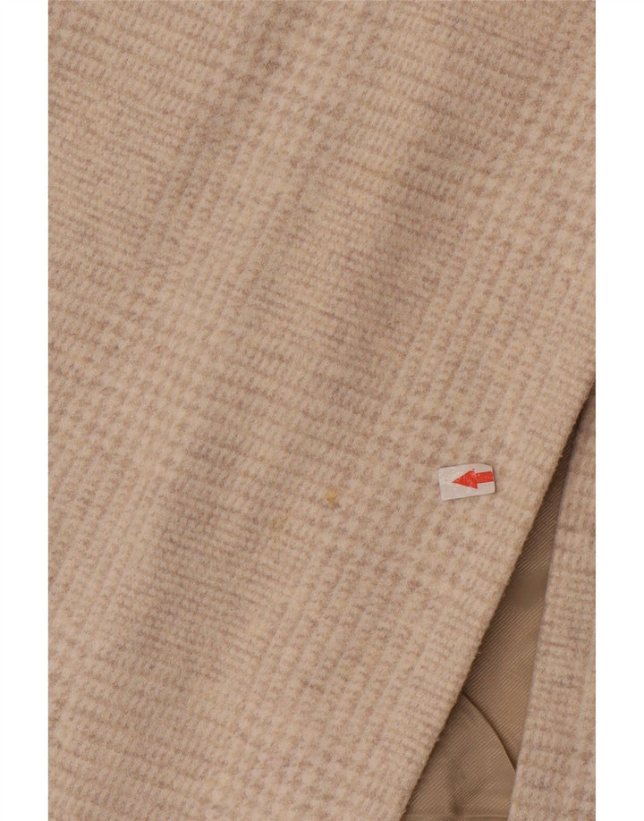 Damski płaszcz oversize Zara UK 10 Small Beżowa pepitka