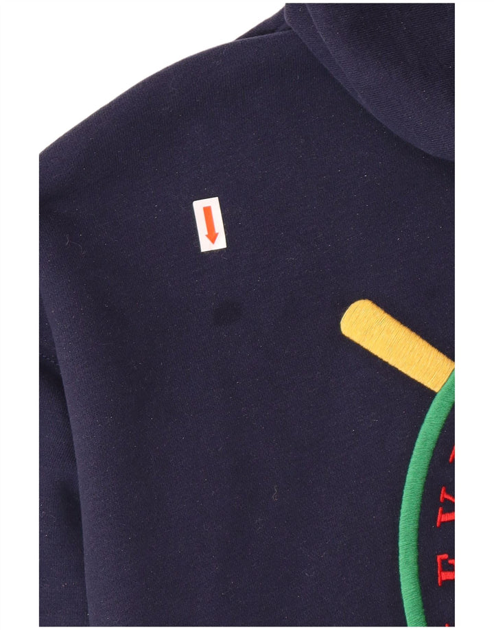 Damski sweter oversize z kapturem i zamkiem błyskawicznym LEVI'S UK 10, mały, granatowy
