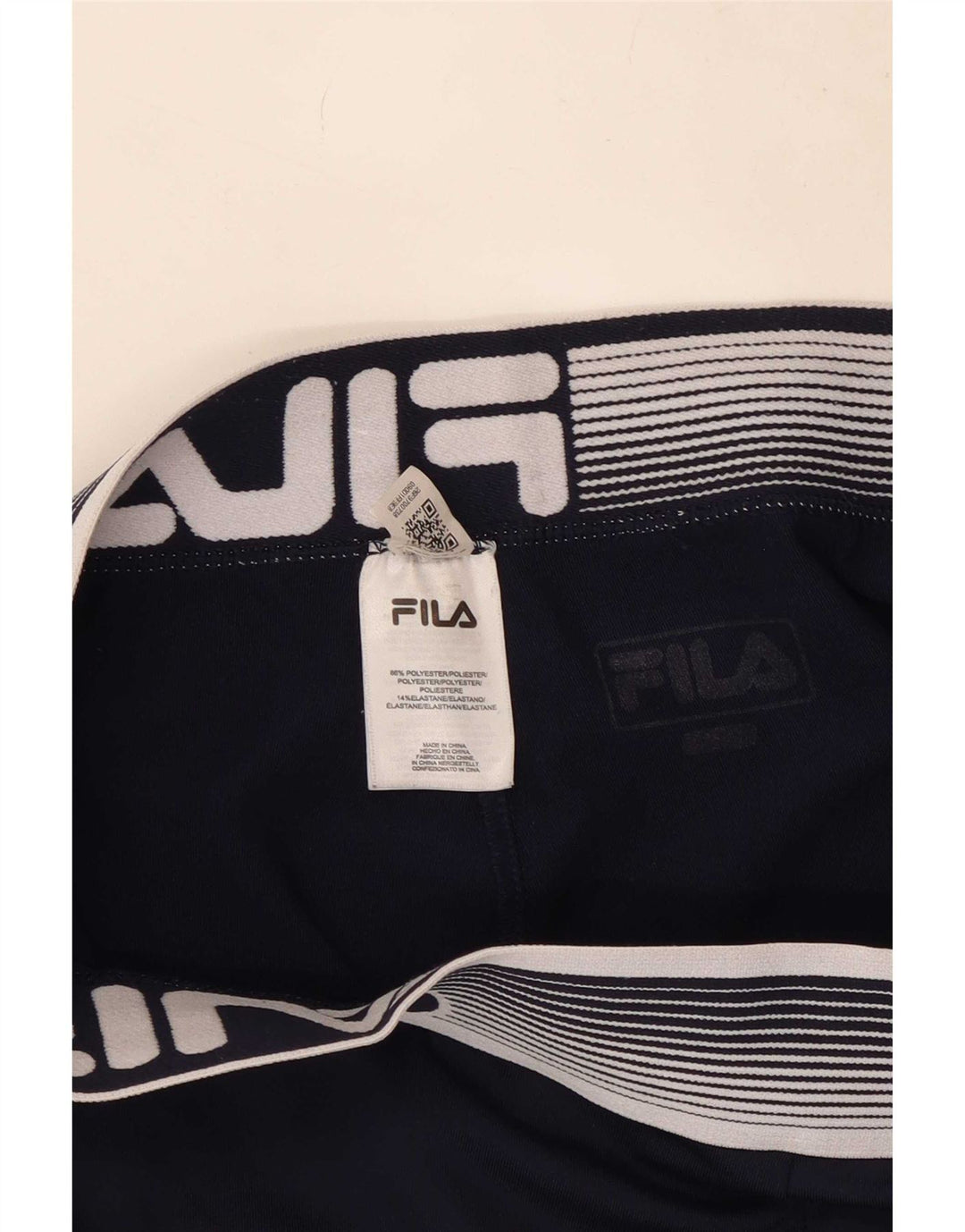 Damskie legginsy Fila Graphic UK 14 Średni granatowy poliester z blokami kolorów