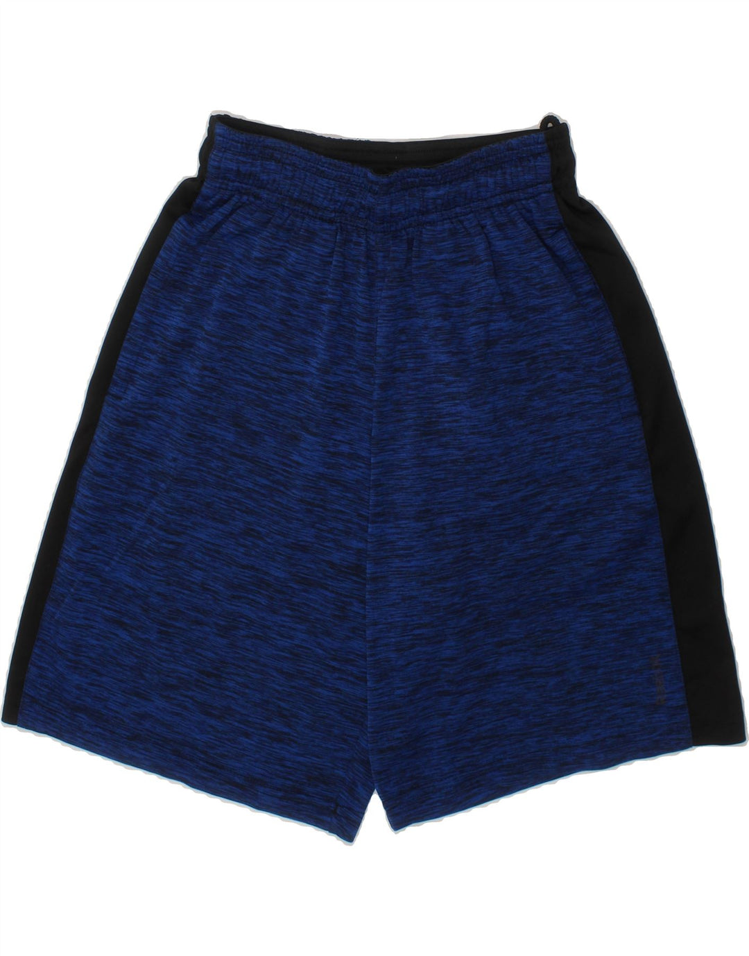 REEBOK Boys Sport Shorts 10-11 Years Small Navy Blue Flecked Polyester Vintage Reebok and Second-Hand Reebok from Messina Hembry 