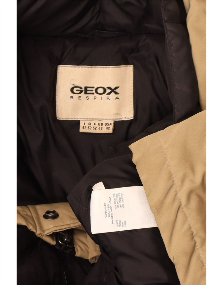 Męska ocieplana kurtka Geox UK 42 XL, beżowy poliester